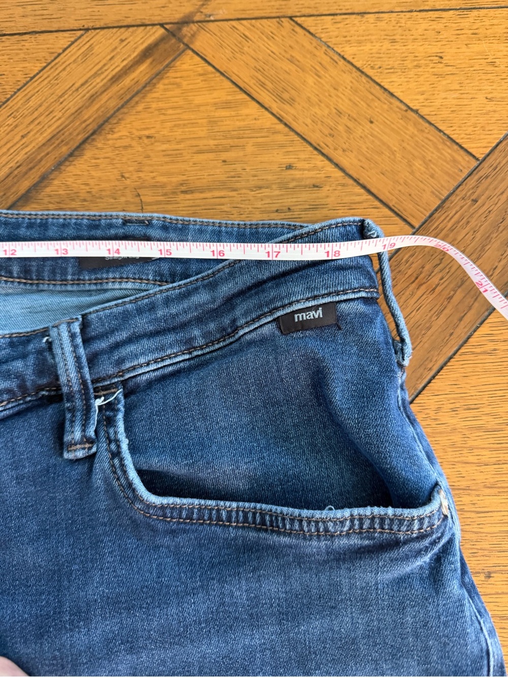Mavi Zach Men’s Straight Leg Stretch Jeans Blue 38x29 - Picture 5 of 8